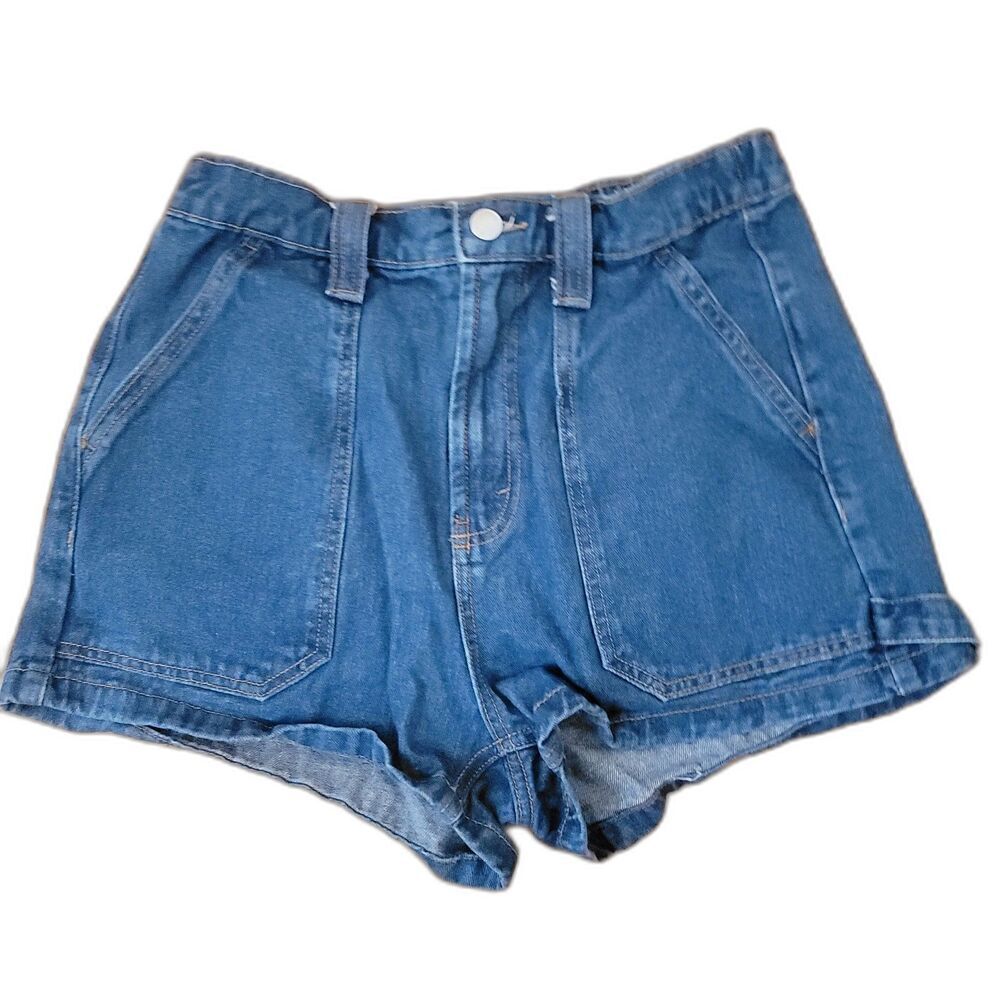 Wild Fable Utility Denim Jean Medium Wash Shorts Size 6